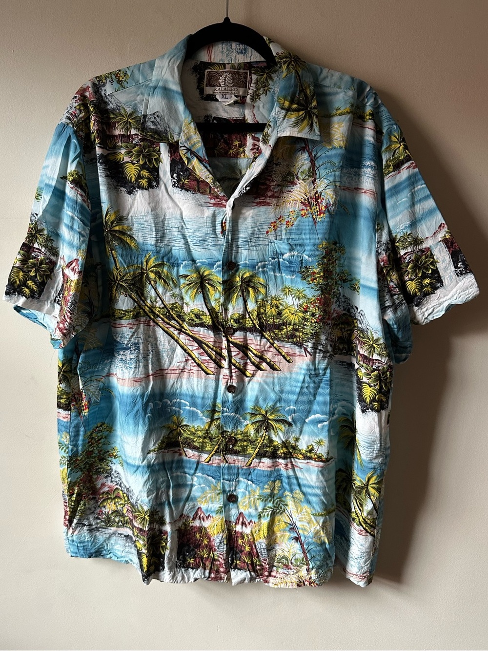✨5/$25 Kalaheo Hawaiin Shirt Rayon Made In USA